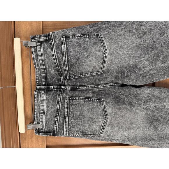 OAT New York Black Acid Stone Wash High Rise Wide Leg Jeans Women’s size 8/29 - Picture 6 of 15